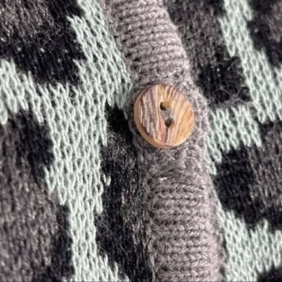Skovhuus cotton wool alpaca button down cardigan size Small Colorful - Picture 12 of 13